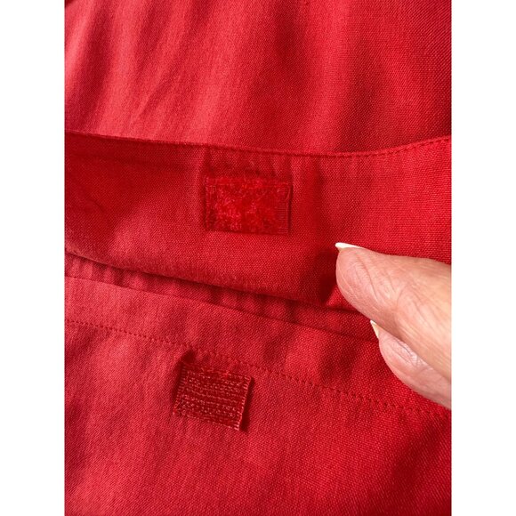 Anna & Frank Red 100% Silk Womens Button-Up Blouse 3/4 Sleeve 3X Office Festival - Picture 8 of 10